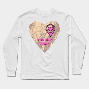 Valentine's Day You Are Here In My Heart Long Sleeve T-Shirt